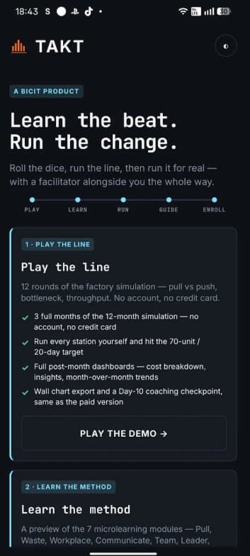 TAKT screenshot